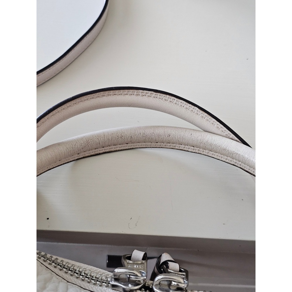 Coach Bleecker Preston Satchel Large Cream Zipper Satchel Crossbody Bag - Picture 5 of 16